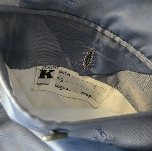Kiton Light Blue Blazer Jacket 40 R - Picture 6 of 6